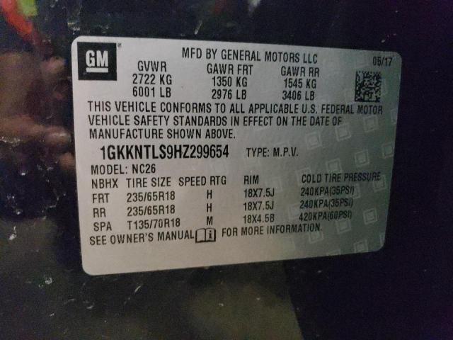 1GKKNTLS9HZ299654 GMC Acadia All Terrain