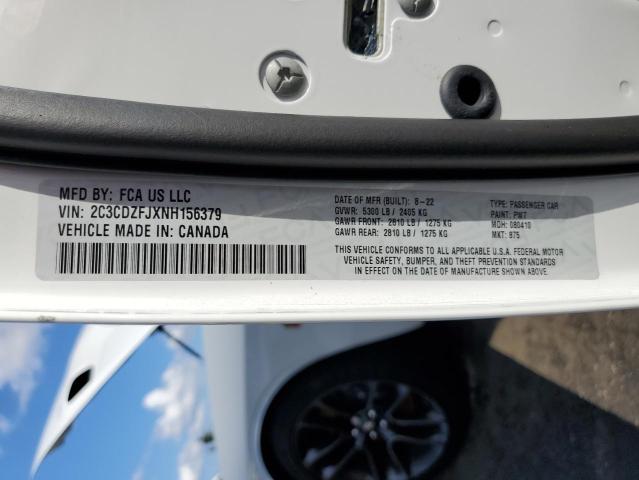 2C3CDZFJXNH156379 Dodge Challenger R/t Scat Pack