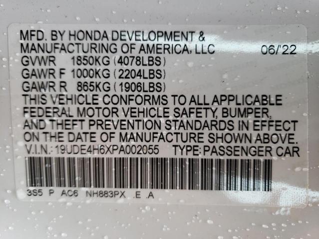 19UDE4H6XPA002055 Acura Integra A-spec Tech