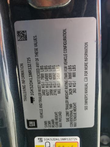 1GKS2DKL1MR132725 GMC YUKON DENALI