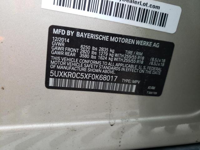 5UXKR0C5XF0K68017 BMW X5 Xdrive35i