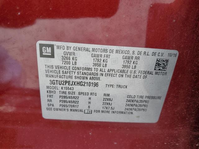 3GTU2PEJXHG210196 GMC Sierra K1500 Denali