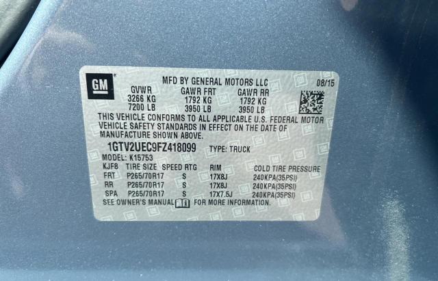1GTV2UEC9FZ418099 GMC Sierra K1500 Sle