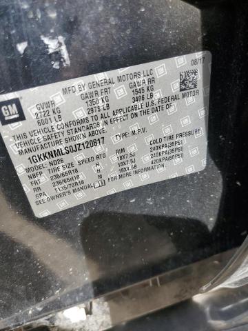 1GKKNMLS0JZ120817 GMC Acadia Slt-1