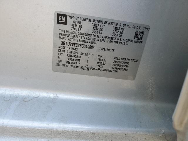 3GTU2VEC2EG310083 GMC Sierra K1500 Slt