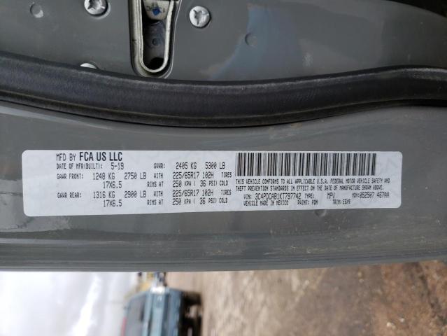3C4PDCAB1KT797742 Dodge JOURNEY SE