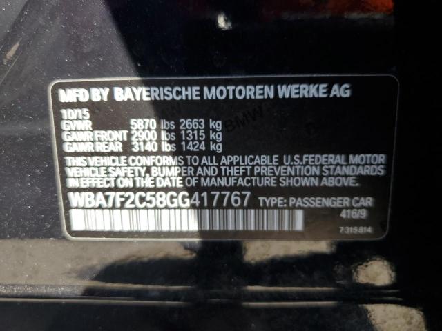 WBA7F2C58GG417767 BMW 750 Xi