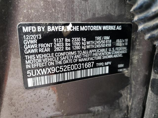 5UXWX9C52E0D31687 BMW X3 Xdrive28i