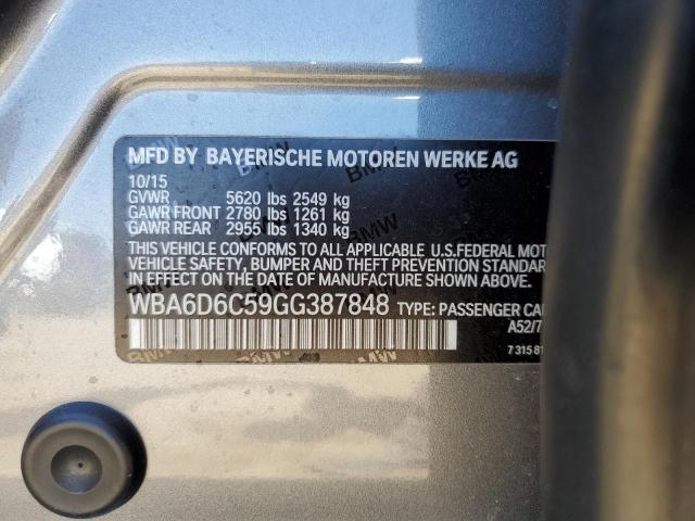 WBA6D6C59GG387848 BMW 650 Xi Gran Coupe
