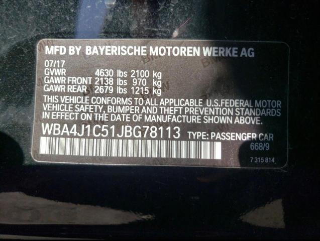 WBA4J1C51JBG78113 BMW 430i Gran Coupe
