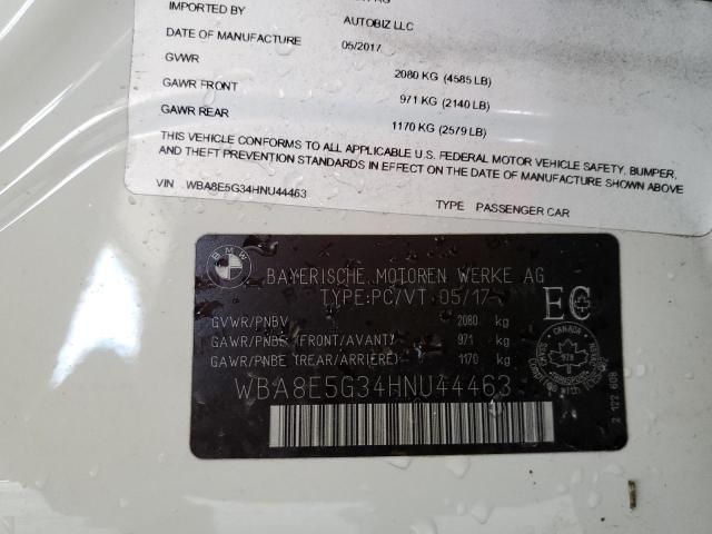 WBA8E5G34HNU44463 BMW 320 XI