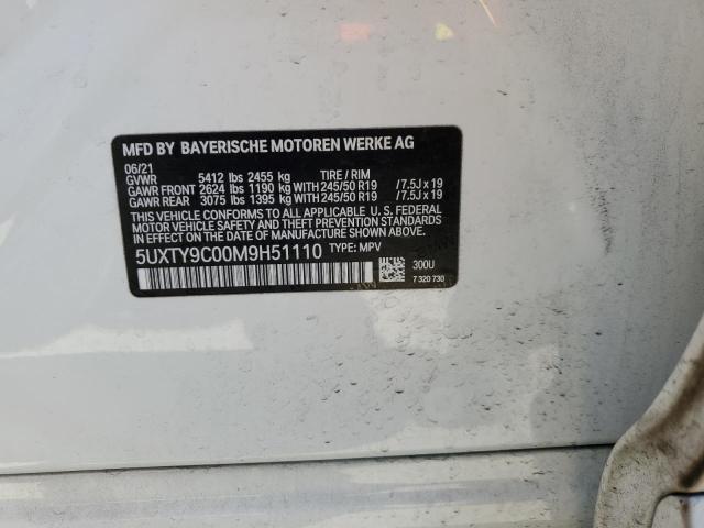 5UXTY9C00M9H51110 BMW X3 Xdrivem40i