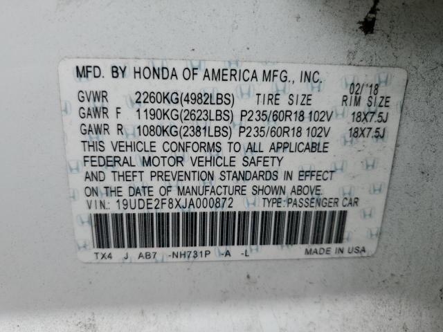 19UDE2F8XJA000872 Acura Ilx Premium Tech