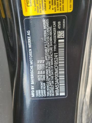 WBA53AP00MCF85241 BMW 430I