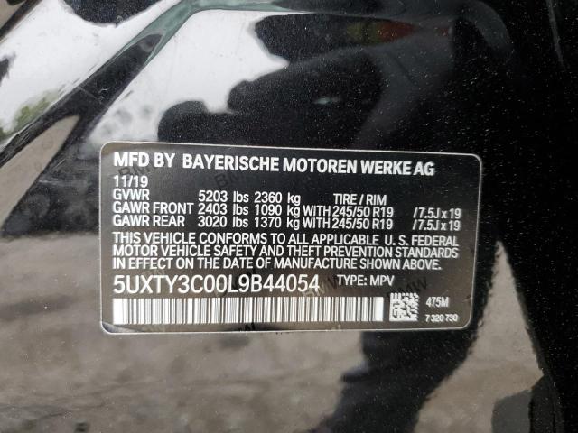 5UXTY3C00L9B44054 BMW X3 Sdrive30i