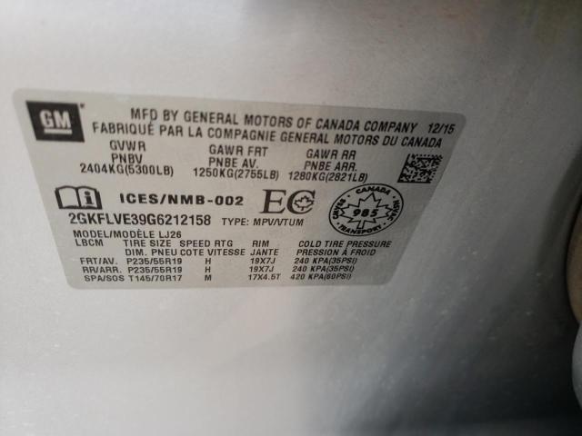 2GKFLVE39G6212158 GMC Terrain Denali
