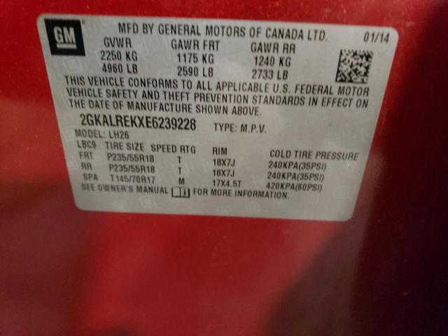 2GKALREKXE6239228 GMC Terrain Sle