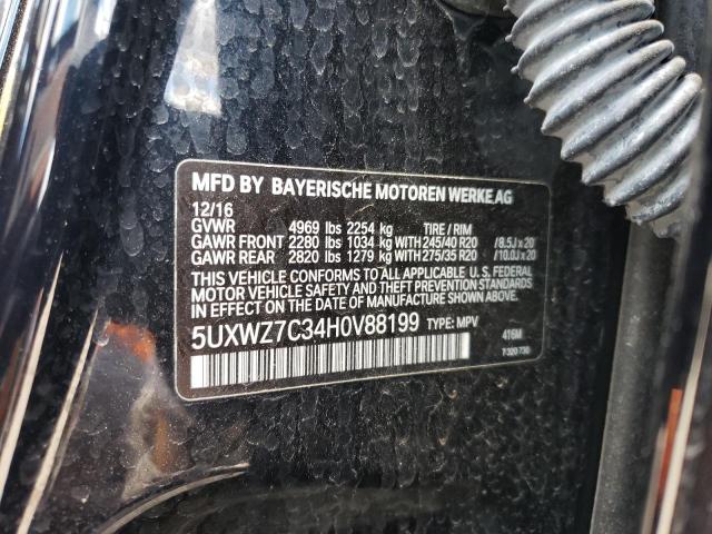 5UXWZ7C34H0V88199 BMW X3 Sdrive28i