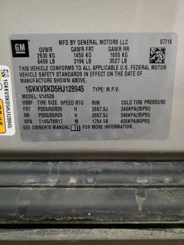 1GKKVSKD5HJ128945 GMC Acadia Limited Slt-2