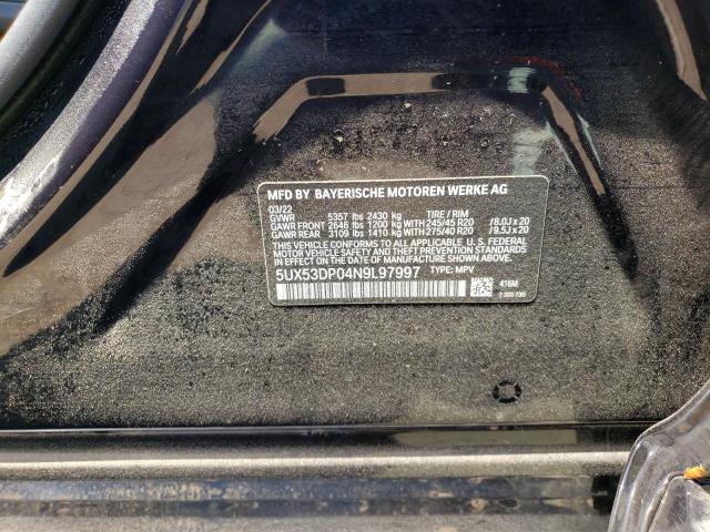 5UX53DP04N9L97997 BMW X3 Xdrive30i