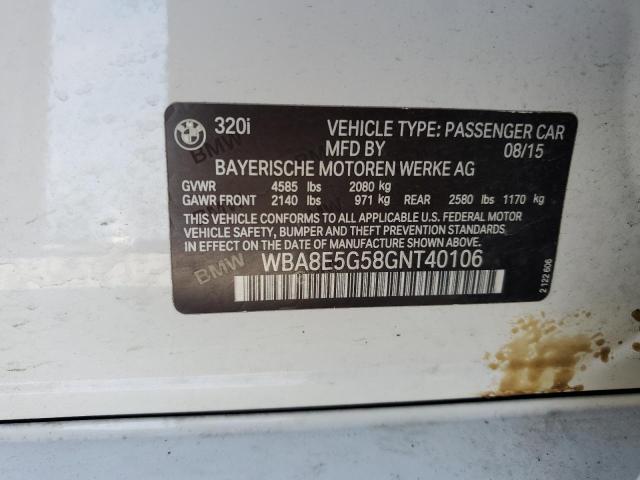 WBA8E5G58GNT40106 BMW 320 XI