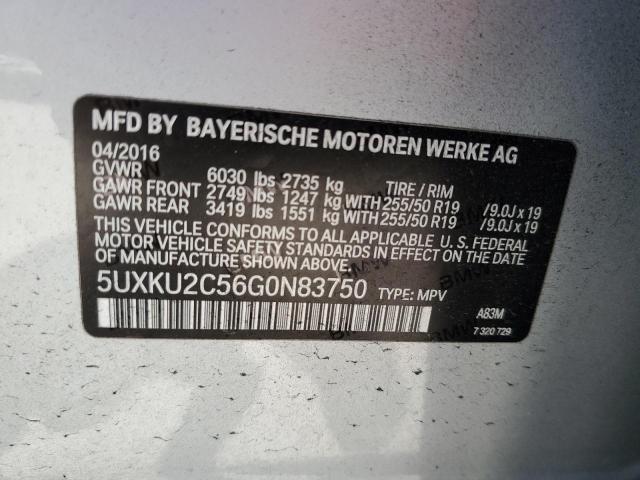 5UXKU2C56G0N83750 BMW X6 Xdrive35i