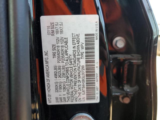 5J8TB4H58GL007299 Acura Rdx Technology