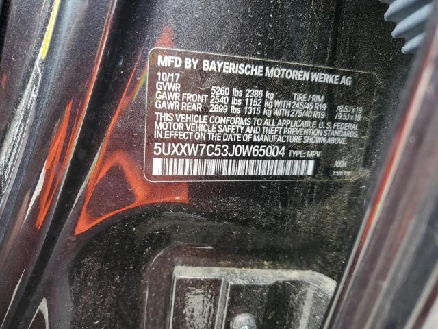 5UXXW7C53J0W65004 BMW X4 Xdrivem40i