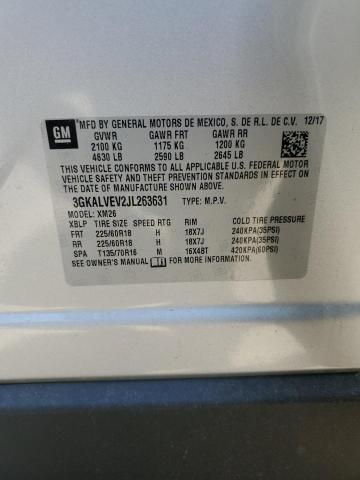 3GKALVEV2JL263631 GMC Terrain Slt
