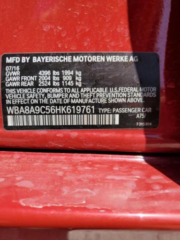 WBA8A9C56HK619761 BMW 320 I