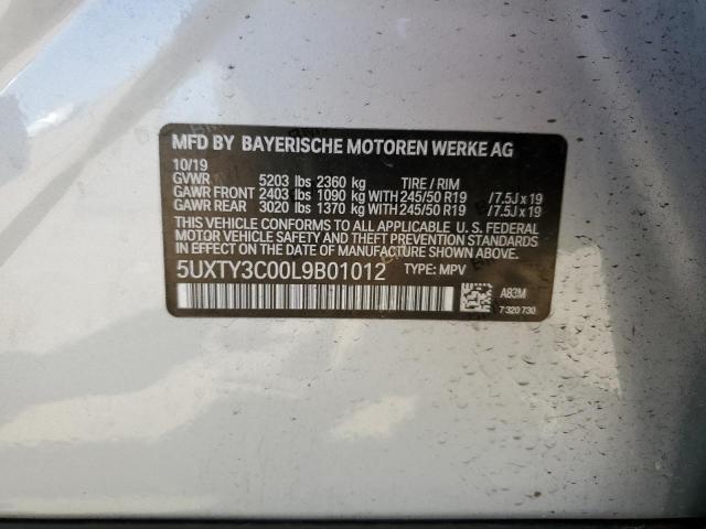 5UXTY3C00L9B01012 BMW X3 Sdrive30i