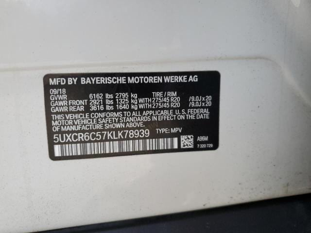 5UXCR6C57KLK78939 BMW X5 Xdrive40i