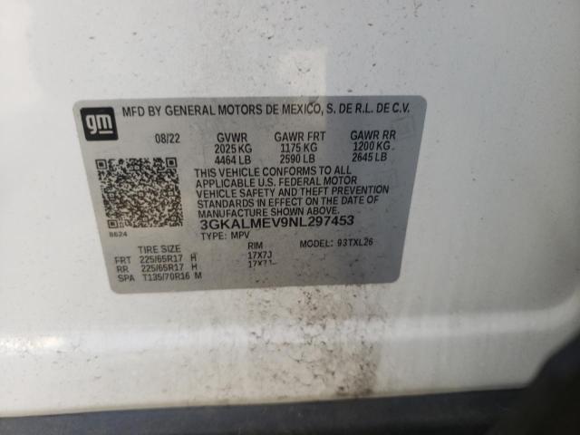 3GKALMEV9NL297453 GMC Terrain Sle