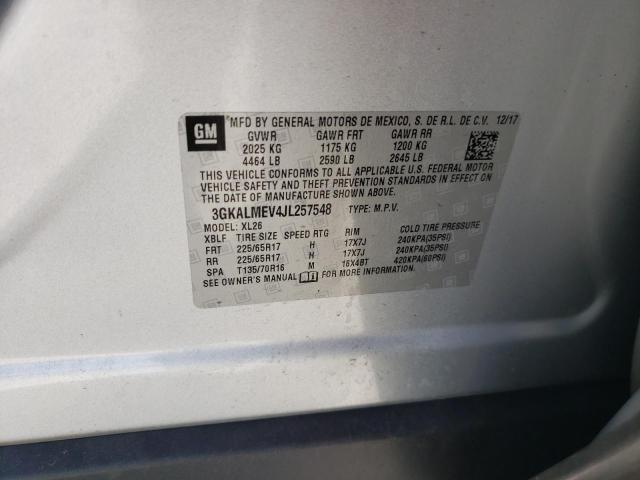 3GKALMEV4JL257548 GMC Terrain Sle