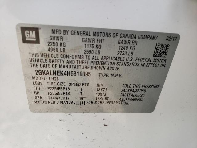 2GKALNEK4H6310095 GMC Terrain Sle