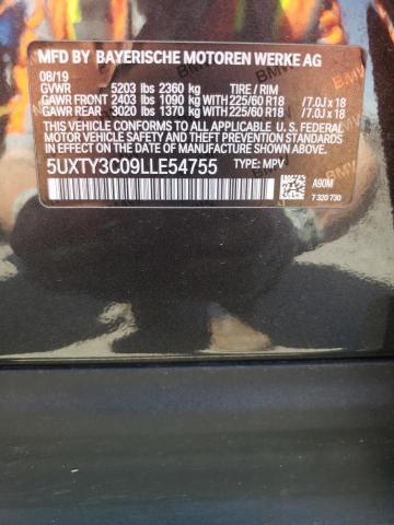 5UXTY3C09LLE54755 BMW X3 Sdrive30i