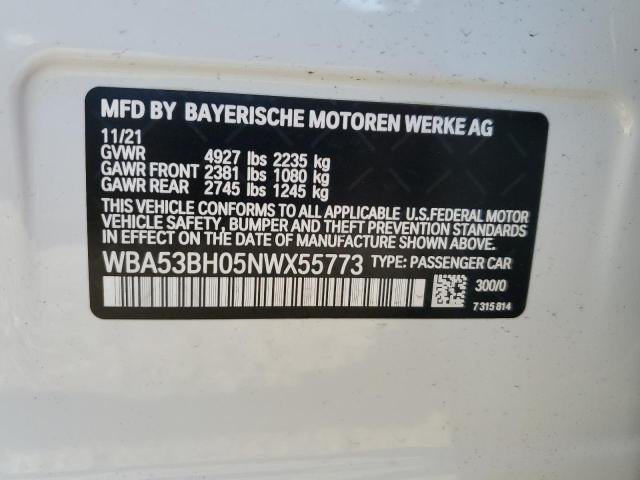 WBA53BH05NWX55773 BMW 530 I