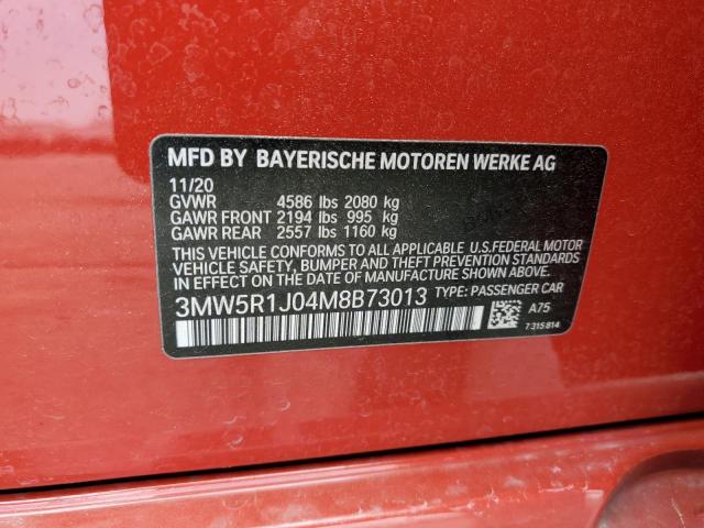 3MW5R1J04M8B73013 BMW 330I
