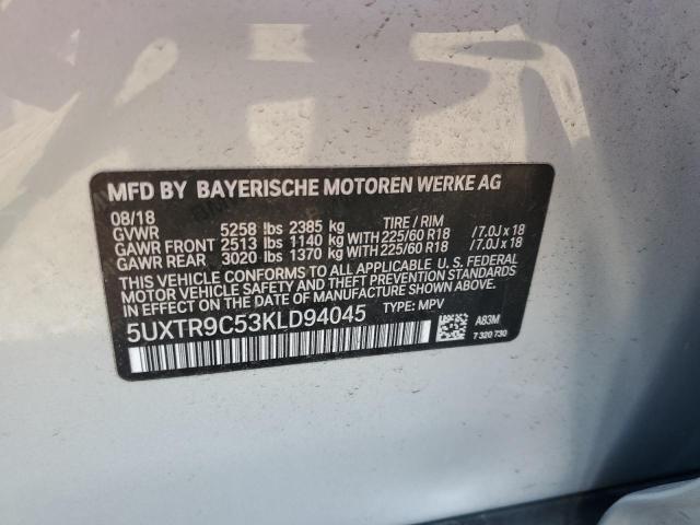 5UXTR9C53KLD94045 BMW X3 Xdrive30i