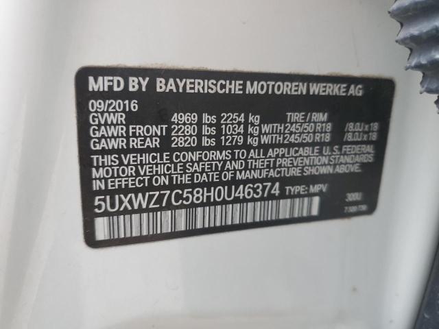 5UXWZ7C58H0U46374 BMW X3 Sdrive28i