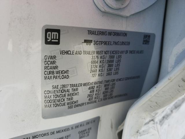 3GTP9EEL7NG185039 GMC Sierra Limited K1500 At4