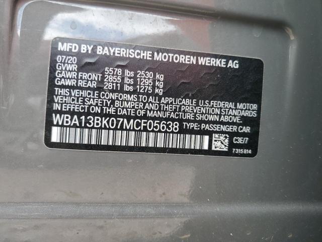 WBA13BK07MCF05638 BMW M550xi