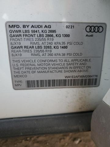 WA1E2AFY6M2064776 Audi Q5 E Premium Plus