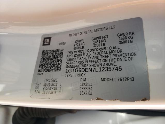 1GTG6DEN7L1235745 GMC CANYON SLT