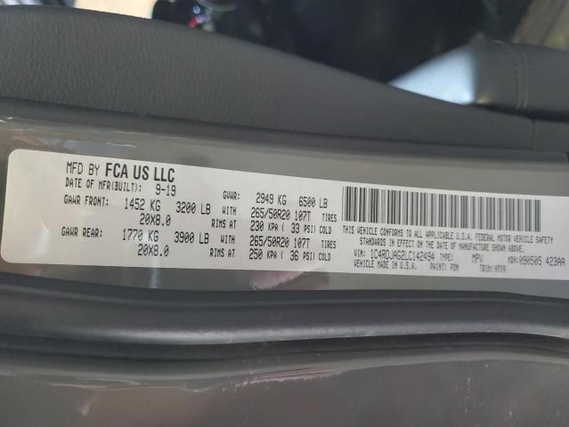 1C4RDJAG2LC142494 Dodge Durango Sxt