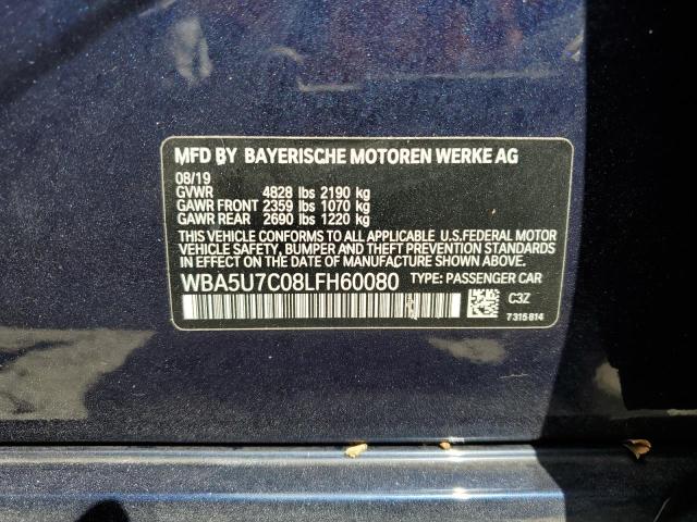 WBA5U7C08LFH60080 BMW M340I