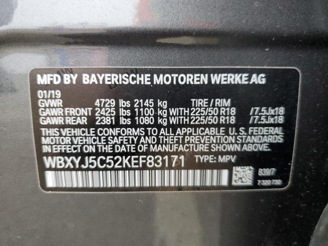 WBXYJ5C52KEF83171 BMW X2 Xdrive28i