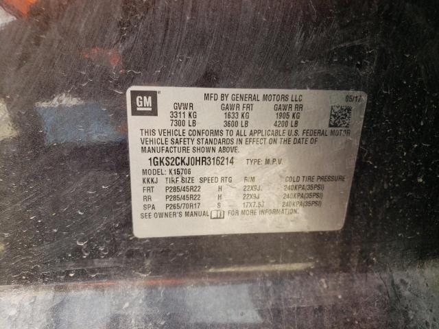 1GKS2CKJ0HR316214 GMC YUKON DENALI
