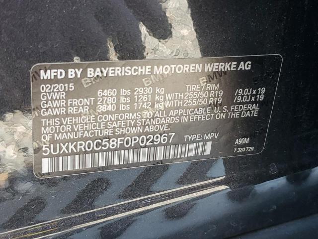 5UXKR0C58F0P02967 BMW X5 Xdrive35i