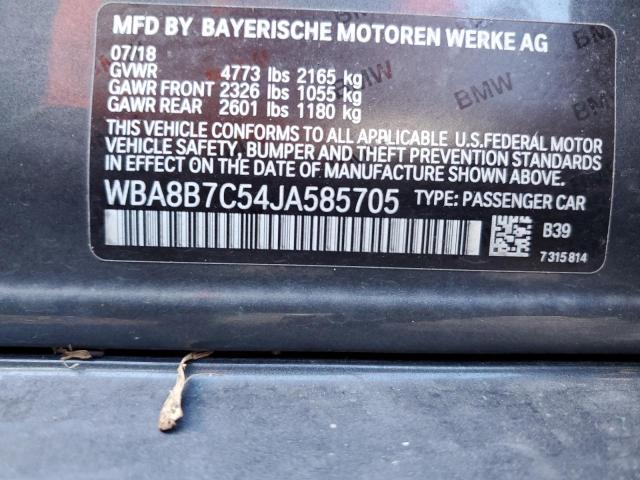 WBA8B7C54JA585705 BMW 340 XI